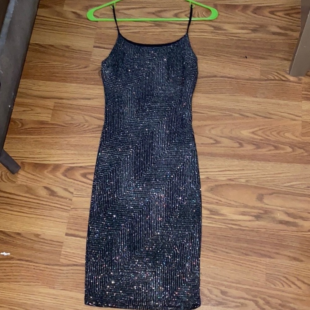 A body-con dress.